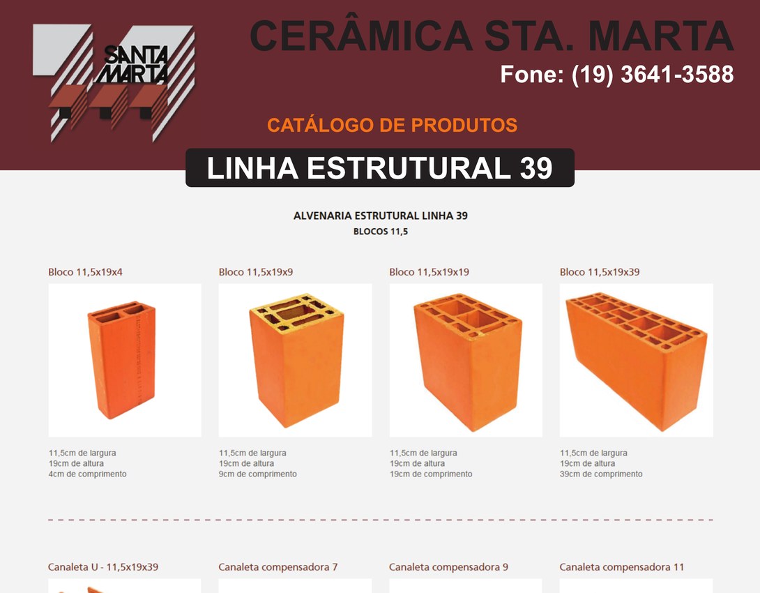 Catálogo de blocos cerâmicos estruturais